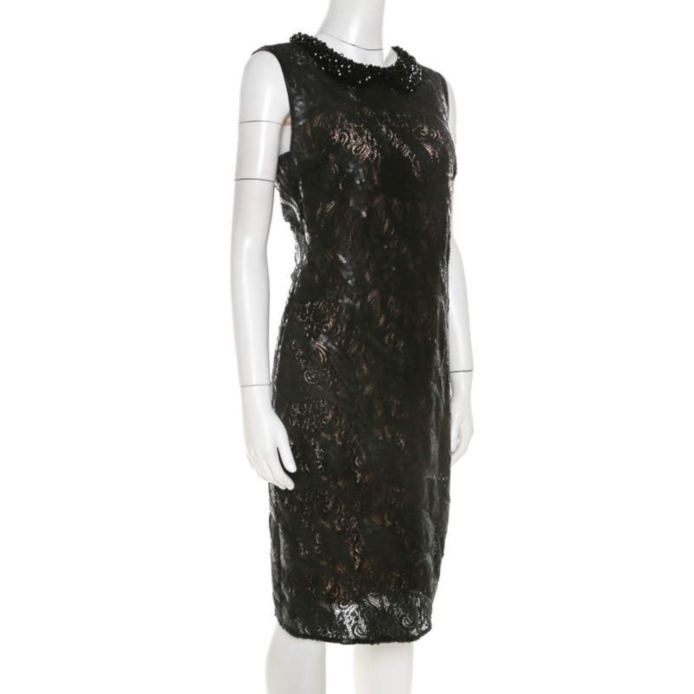 Class By Roberto Cavalli Sequined Beaded Collar D… - image 2